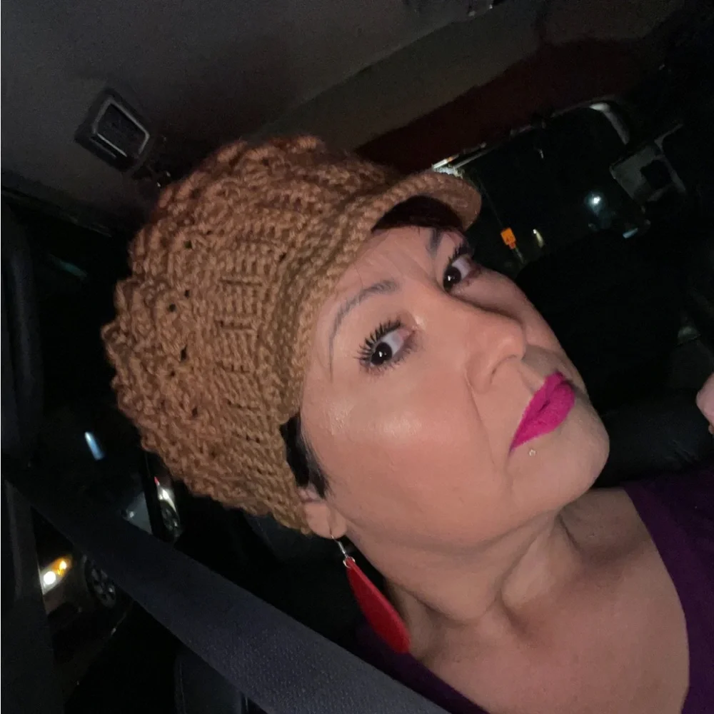 Crochet visor hat - Picture 1 of 2